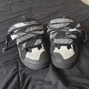 Lanvin Black and Gray Sneakers Modern Design